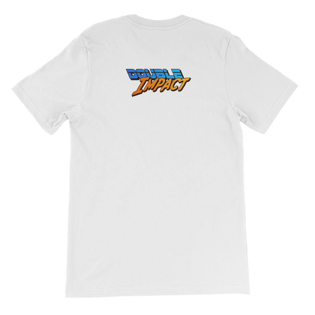 Double Impact (USA) Blue and Orange Youthwear Tee