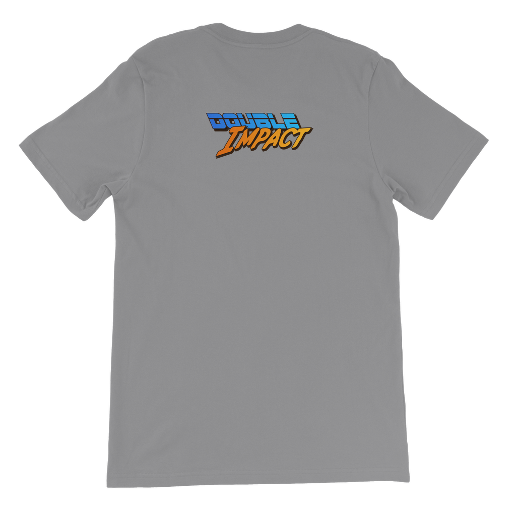 Double Impact (USA) Blue and Orange Youthwear Tee