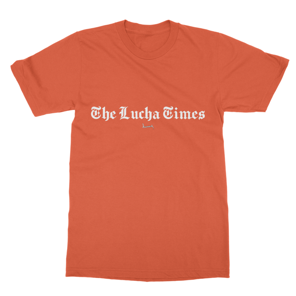 Lucha Times (White) Unisex Heavy Cotton Tee