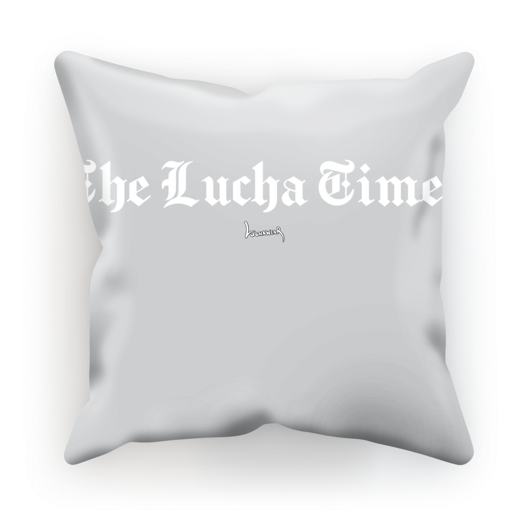 Lucha Times (White) Cushion Cover