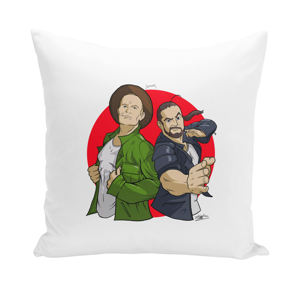 Double Impact (USA) "Comic Attack" Throw Pillow