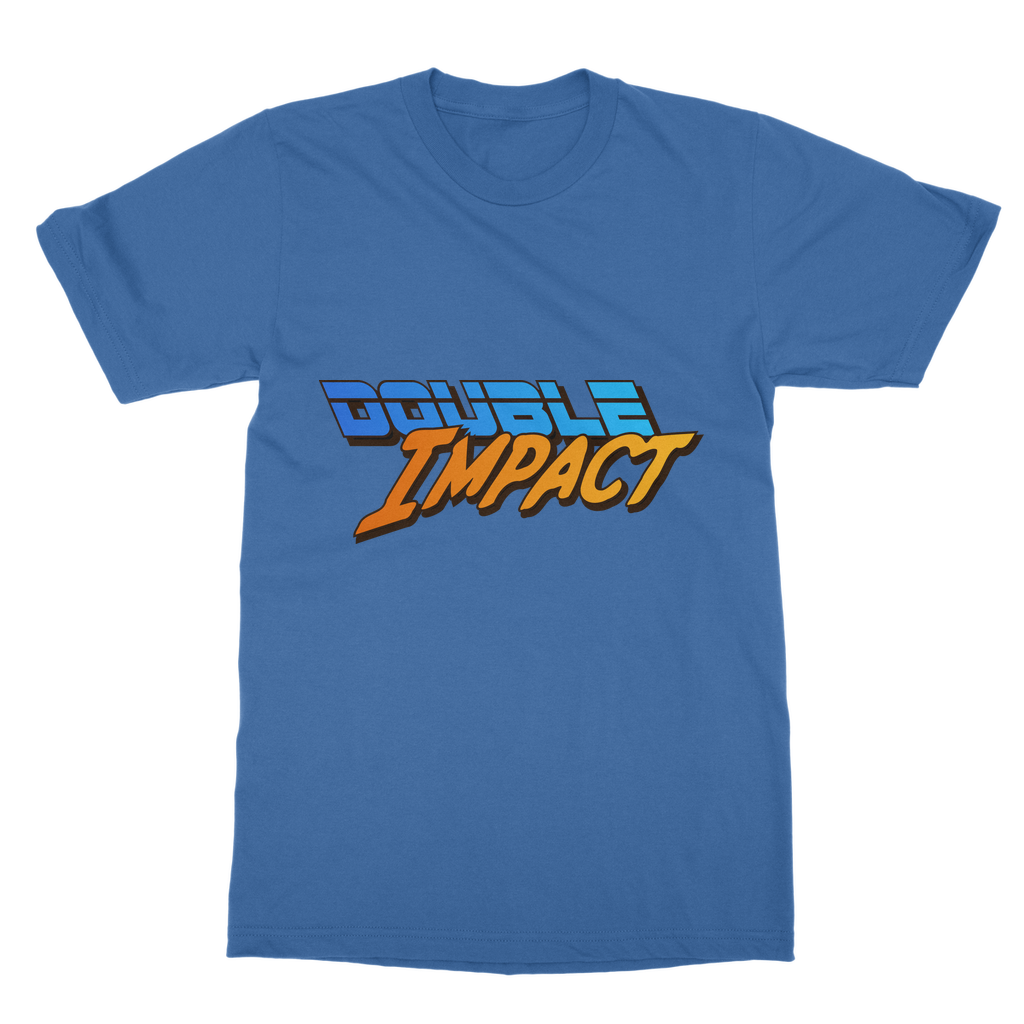 Double Impact (USA) Blue and Orange Unisex Classic Tee