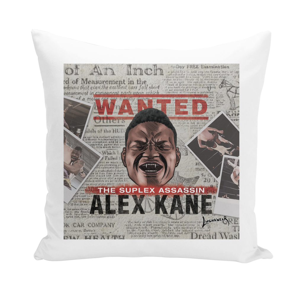 Alex Kane (USA) "Wanted" Throw Pillow