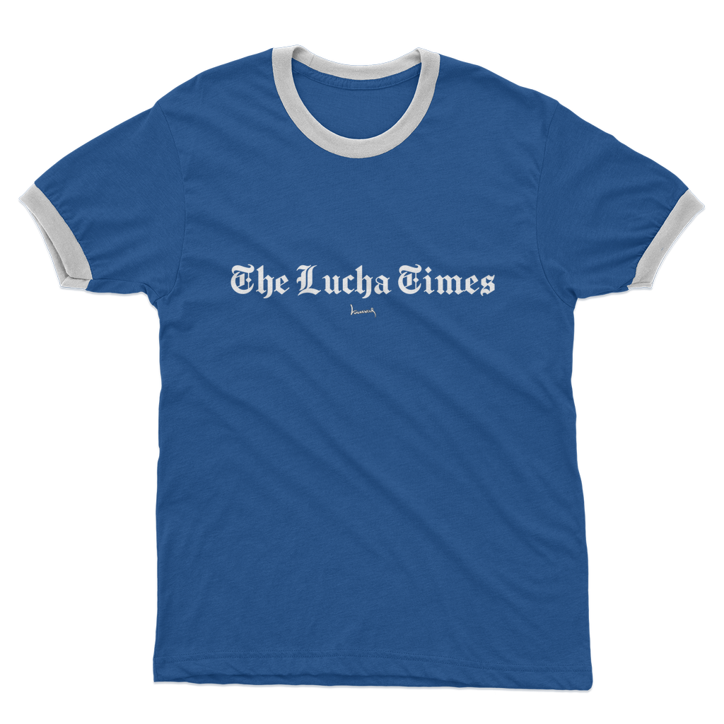 Lucha Times (White) Ringer Tee