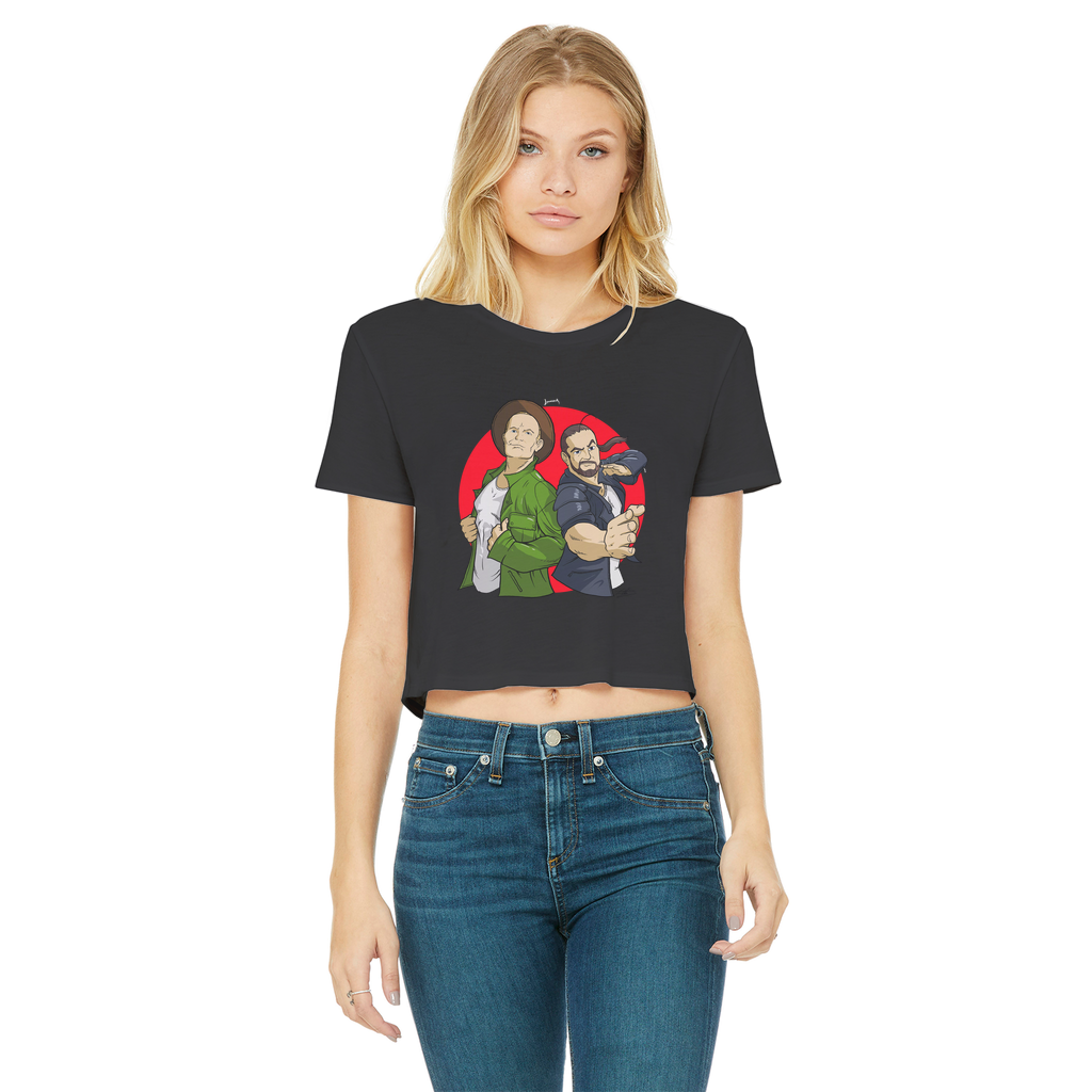 Double Impact (USA) "Comic Attack" Women's Wear Crop Top